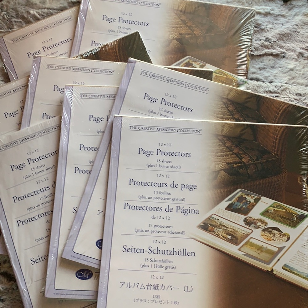 New Creative Memories 12x12 page protectors 8pks